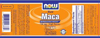 NOW Raw Maca 750 mg - High Potency - supplement