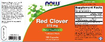 NOW Red Clover 375 mg - supplement