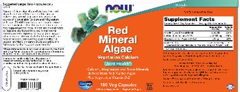 NOW Red Mineral Algae - supplement