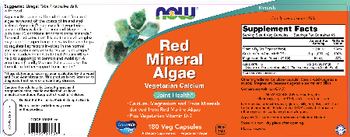 NOW Red Mineral Algae - supplement