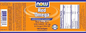 NOW Red Omega With CoQ10 - 30 mg & Omega-3 Fish Oil - supplement