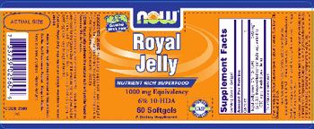 NOW Royal Jelly - supplement