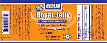 NOW Royal Jelly - supplement