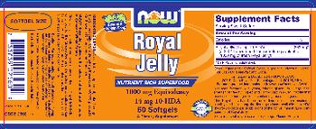 NOW Royal Jelly - supplement