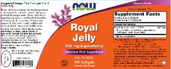 NOW Royal Jelly - supplement