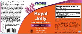 NOW Royal Jelly - supplement