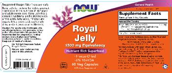 NOW Royal Jelly - supplement