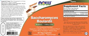 NOW Saccharomyces Boulardii - supplement