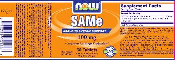 NOW SAMe 100 mg - supplement