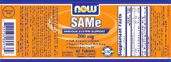 NOW SAMe 200 mg - supplement