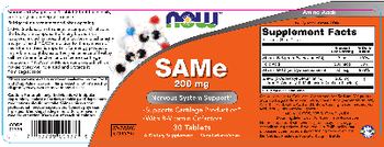 NOW SAMe 200 mg - supplement