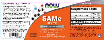 NOW SAMe 200 mg - supplement