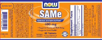 NOW SAMe 400 mg - supplement