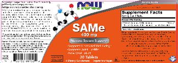 NOW SAMe 400 mg - supplement