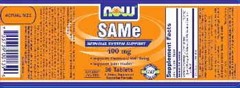 NOW SAMe 400 mg - supplement