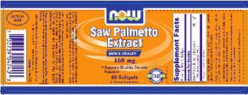 NOW Saw Palmetto Extract 160 mg - supplement