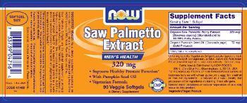 NOW Saw Palmetto Extract 320 mg - supplement