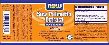 NOW Saw Palmetto Extract 320 mg - supplement