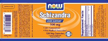 NOW Schizandra 500 mg - supplement
