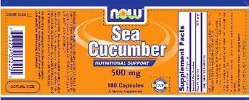 NOW Sea Cucumber 500 mg - supplement