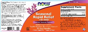 NOW Seasonal Rapid Relief With EMIQ - supplement