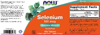 NOW Selenium 100 mcg - supplement
