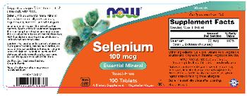 NOW Selenium 100 mcg - supplement