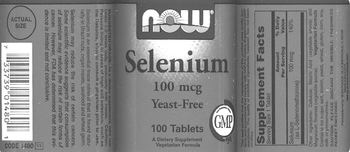 NOW Selenium 100 mcg - supplement