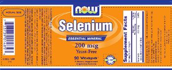 NOW Selenium 200 mcg - supplement