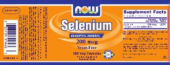 NOW Selenium 200 mcg - supplement