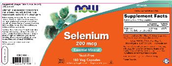 NOW Selenium 200 mcg - supplement