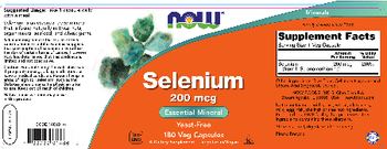 NOW Selenium 200 mcg - supplement