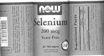 NOW Selenium 200 mcg - supplement