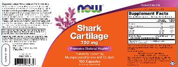 NOW Shark Cartilage 750 mg - supplement