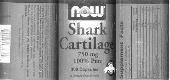 NOW Shark Cartilage 750 mg - supplement