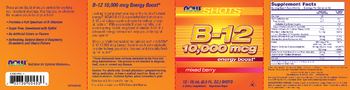 NOW Shots B-12 10,000 mcg Energy Boost Mixed Berry - supplement