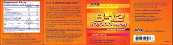 NOW Shots B-12 10,000 mcg Mixed Berry - supplement