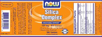 NOW Silica Complex 500 mg - 8% Extract - supplement