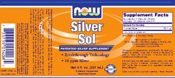 NOW Silver Sol - supplement