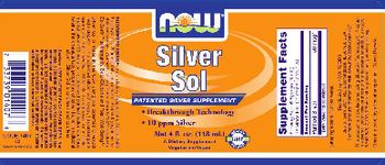 NOW Silver Sol - supplement