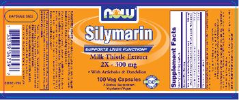 NOW Silymarin Milk Thistle Extract  2X - 300 mg - supplement