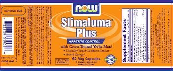 NOW Slimaluma Plus With Green Tea And Yerba Mate - supplement