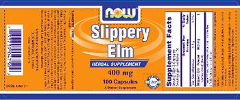 NOW Slippery Elm 400 mg - supplement