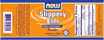 NOW Slippery Elm Powder - supplement