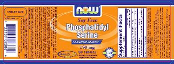 NOW Soy Free Phosphatidyl Serine 150 mg - supplement