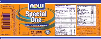 NOW Special One - supplement