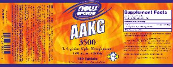 NOW Sports AAKG 3500 - supplement