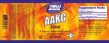 NOW Sports AAKG 3500 - supplement