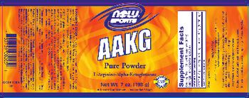 NOW Sports AAKG Pure Powder - supplement