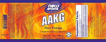 NOW Sports AAKG Pure Powder - supplement